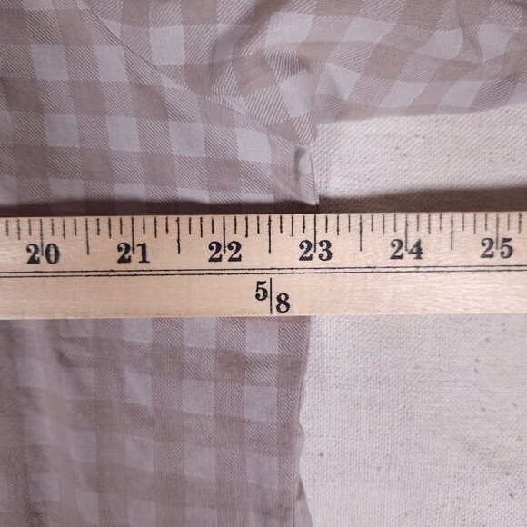 Soft Surroundings Tunic Womens Large Check Popover Button Up Boho Cottagecore - Picture 6 of 14